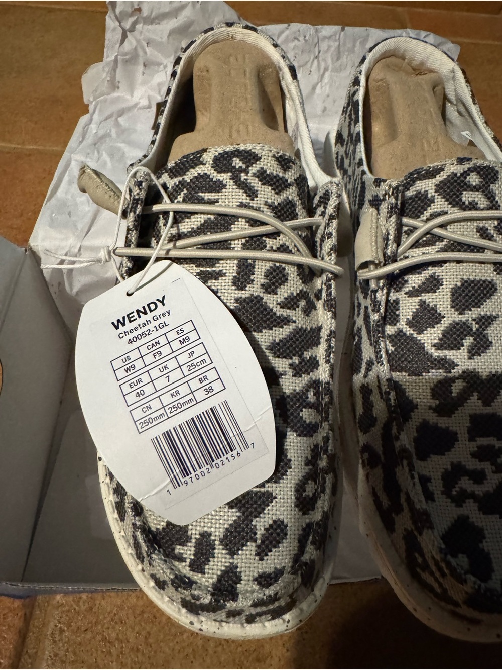 Hey Dude Leopard Print Sneakers - Black & White - Picture 2 of 6